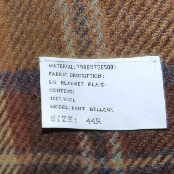 Ralph Lauren Purple Label Handmade Kent Bellows Brown Plaid 44R NWT $4995 - Picture 12 of 15